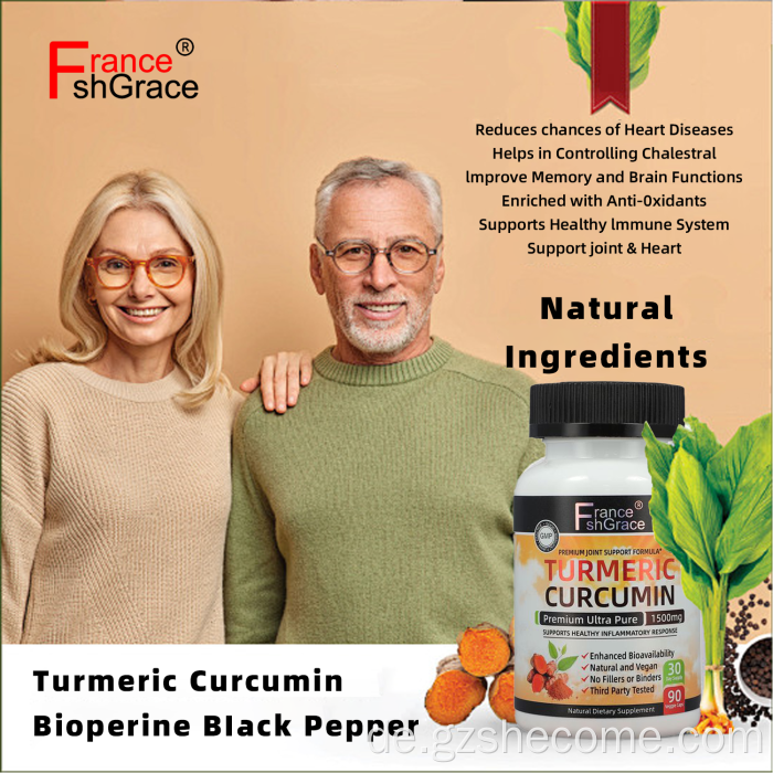 Kurkuma -Curcumin -Pfeffer -Extrakt -Curcumin -Kapsel